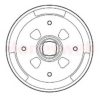 BENDIX 329182B Brake Drum